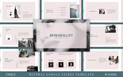 Modello di presentazione di Presentazioni Google minimalista