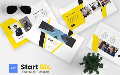 Start Biz — Modello di nota chiave del pitch deck di avvio