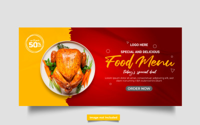 vektor lyx mat webb banner sociala medier marknadsföring banner post designidé mall