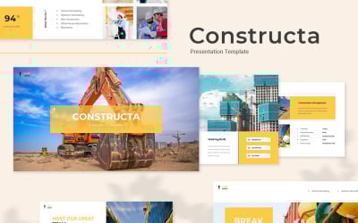 Constructa - Plantilla de diapositivas de Google de construcción
