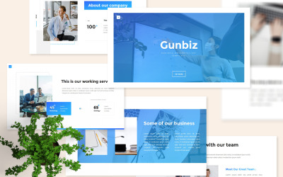 Gunbiz — szablon prezentacji biznesowej