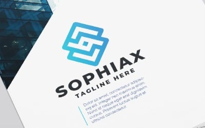 Modelo de logotipo Sophiax Letter S Pro