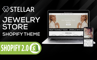 Stellar — motyw Shopify z biżuterią