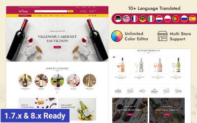 Winesip – Bor- és Italbolt Prestashop Reszponzív téma