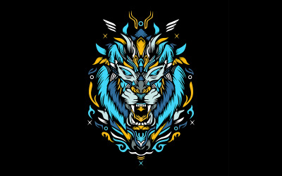 Norris Lawson Art Mandala färgillustration