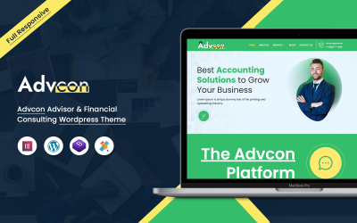 Advcon Advisor e tema Wordpress di consulenza finanziaria