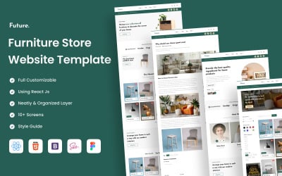 Future - Webbplatsmall React for Furniture Store