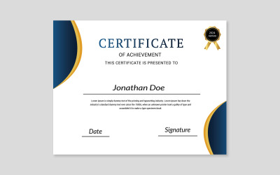 Professioneel certificaatsjabloon, hogeschool, diploma certificaatsjabloon volume 05