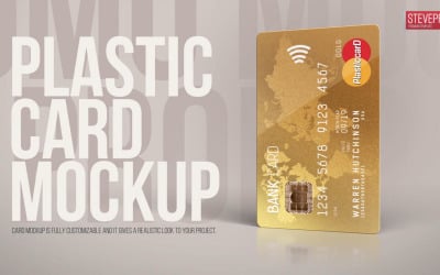 Bank Credit Card Mockup product promotion opener