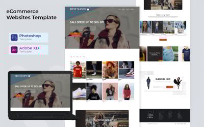 Free Ecommerce Website Template.