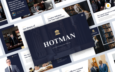 Hotman - Plantilla de diapositiva de Google para bufete de abogados