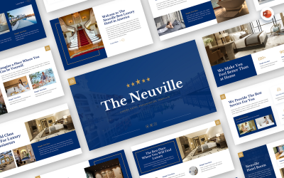 The Neuville - Plantilla de PowerPoint de hotel de lujo