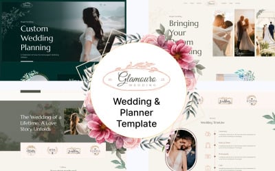 Glamoure - HTML5-sjabloon voor bruiloft en planner