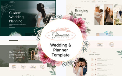 Šablona HTML5 Glamoure – Wedding &amp;amp; Planner