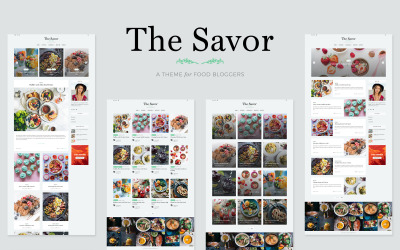 Savor - Тема блогу про їжу рецептів WordPress