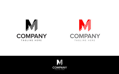 Bokstaven M logotyp designmall element