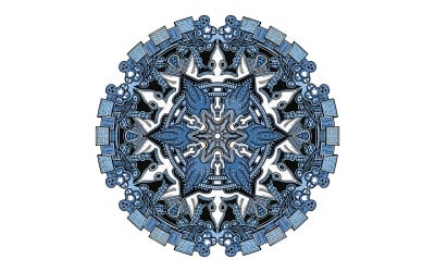 Freddy Brett Mandala Illustration Vector