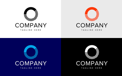 Letter O logo design template