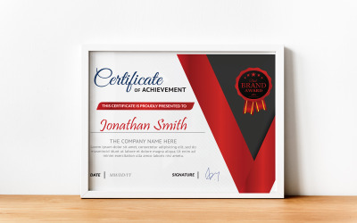 Modern och smart certifikatmall