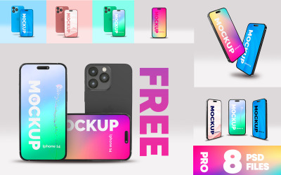 Мокап iPhone 14 Pro Бесплатно PSD