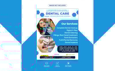 Tandheelkundige zorg sociale media sjabloon