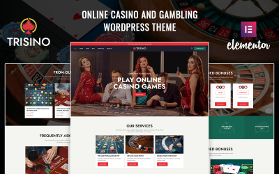 Trisino - тема WordPress для казино та азартних ігор
