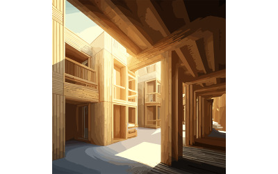 Palmer Remington Art Building Illustration