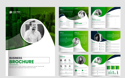 Progettazione del modello di brochure vettoriale e concetto di layout del modello di brochure aziendale
