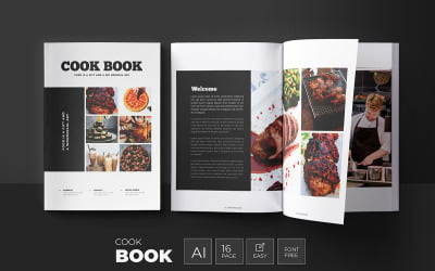 Diseño de libro de cocina/libro de recetas