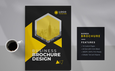 Zakelijke brochure sjabloon en corporate brochure sjabloonontwerp
