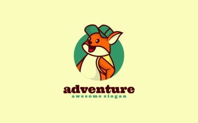 Abenteuer-Maskottchen-Cartoon-Logo