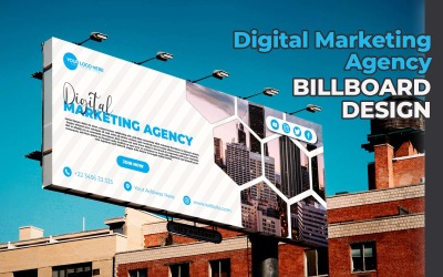 Digital Marketing Agency Дизайн рекламного щита - фірмовий стиль