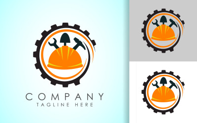 Industrieel logo ontwerp concept3