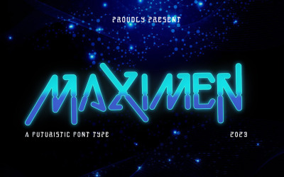 Maximen - Futuristiskt teckensnitt