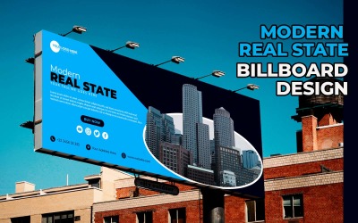 Modern Real State Billboard Design  - Corporate Identity
