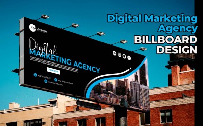 Neues Billboard-Design für digitale Marketingagenturen – Corporate Identity