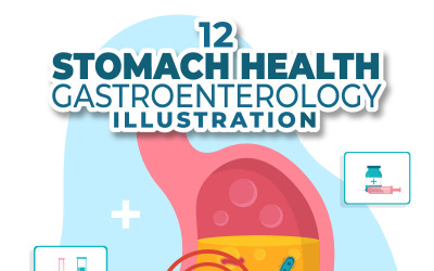12 Stomach Health Gastroenterology Illustration