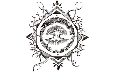 Illustration de mandala de Walton Gordy Art