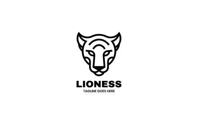 Lion Line Art Logo Style 4