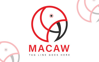 Macaw Bird Logo Mall - Bird Logo