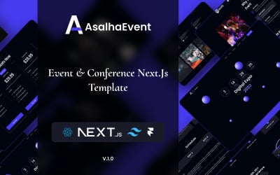 AsalhaEvent - Conferência e Evento React Next js Template