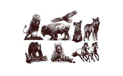 Dieren instellen Vol.1 illustratie