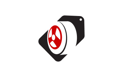Lastik araba Satılık logo şablonu