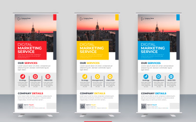 Banner roll up professionale aziendale o standee display roll up aziendale a scopo di presentazione