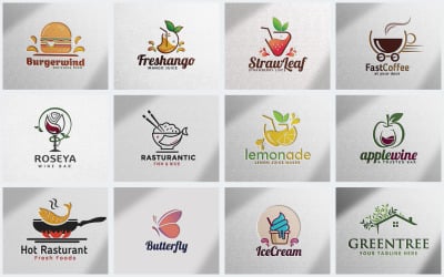 Best 13 Editable Food &amp;amp; Restaurant Logo Design Templates