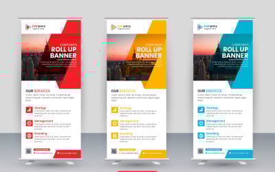 Business professionale roll up banner roll up display standee per scopi di presentazione