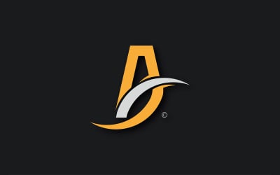 Design classico del logo della lettera A