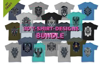 Diseños de camisetas Big Bundle. Patrones de fantasía mística.