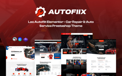 Leo Autofiix Elementor - Thème Prestashop pour la réparation et le service automobile