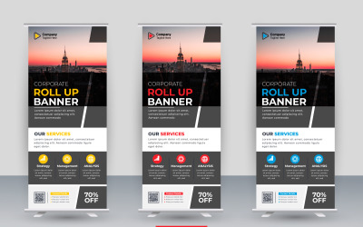 Professionell roll up banner Business roll up display standee för presentation idé